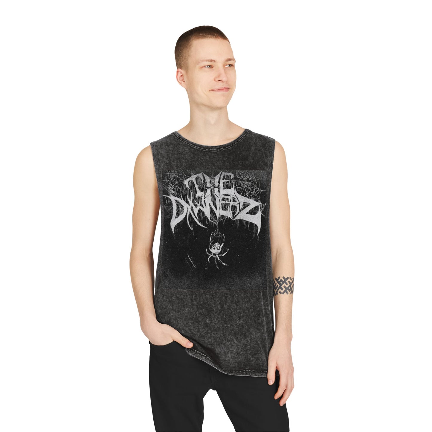 The Døwnerz "Spider" Unisex Stonewash Tank Top