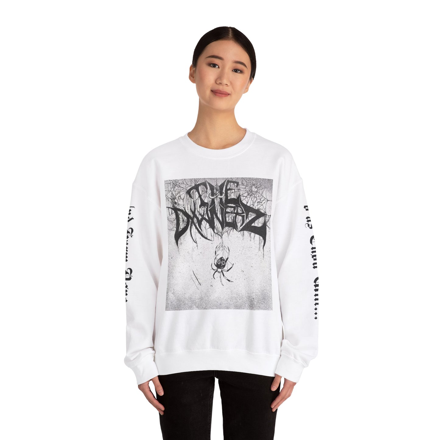 The Døwnerz "Spider" Unisex Heavy Crewneck Sweatshirt